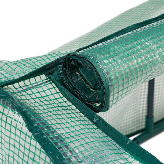 Mini Greenhouse Garden Iron Frame Green 50 X 128 X 60 Cm