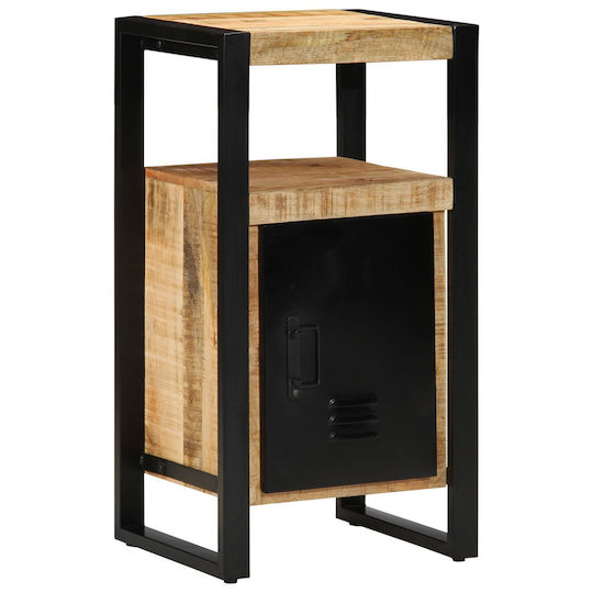 vidaXL Ντουλάπι Μπάνιου 40x35x75cm Μαύρο