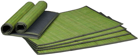 Relaxdays Placemats Bambus Verde 45x30cm 6buc Relaxdays Placemats Bambus Verde 45x30cm 6buc