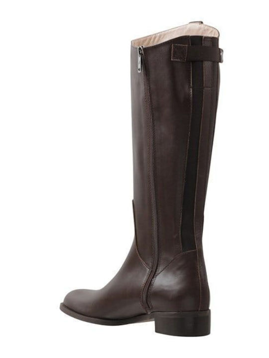 Leder Damenstiefel Braun