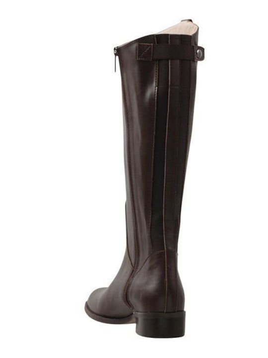 Leder Damenstiefel Braun