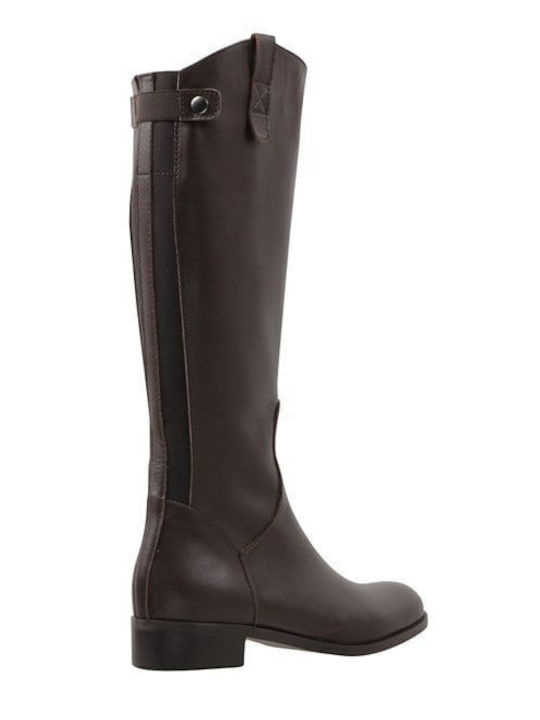 Leder Damenstiefel Braun