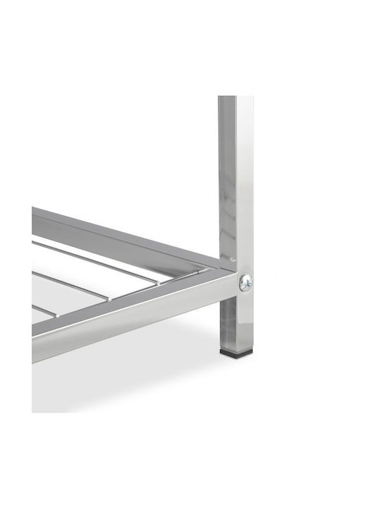 Scaune Camera de zi Tapițat cu Piele Ecologică Alb 33x47x33buc