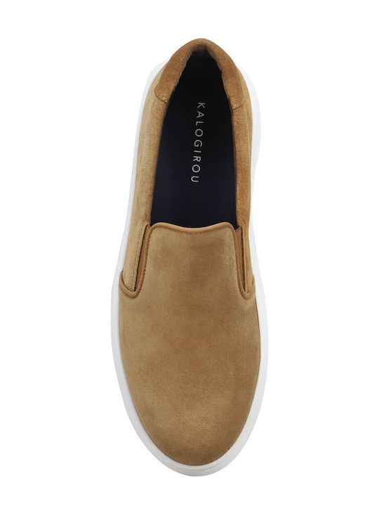 Women's Moccasins in Tabac Brown Color