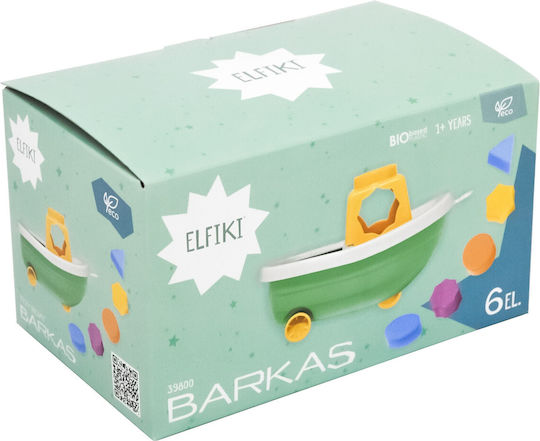 Elfiki Shape Sorting Toy Boat with Shapes for 12++ Months