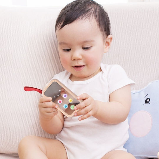 Classic World Toy Phone made of Wood with Music for 10++ Months