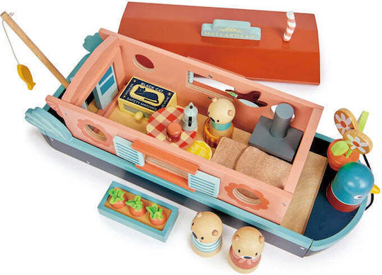 Tender Leaf Toys Pull-Along Toy Steamboat made of Wood for 36++ Months