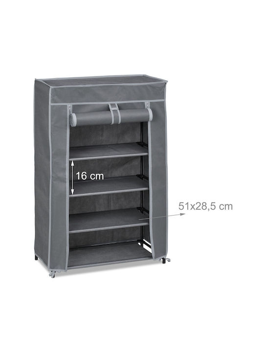 Stoff Schuhschrank 60x30x90cm