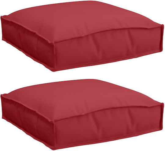 vidaXL Bench Cushion Palette Red Wine 2 Pieces 40x40 cm Various Colors