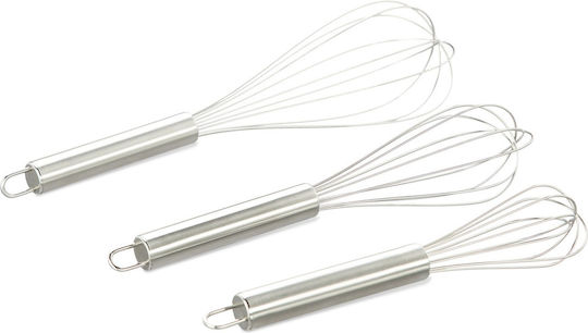Set 3 Stainless Steel Eggs Relaxdays Silver