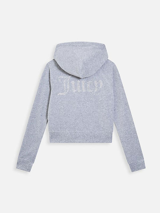 Madison Women's Sweatshirt Jacket Hooded Silver Marl