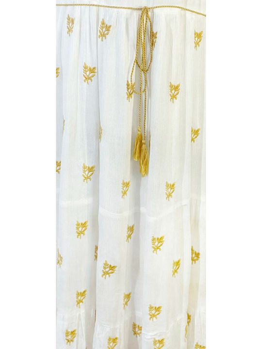 Summer Maxi Dress White Cream