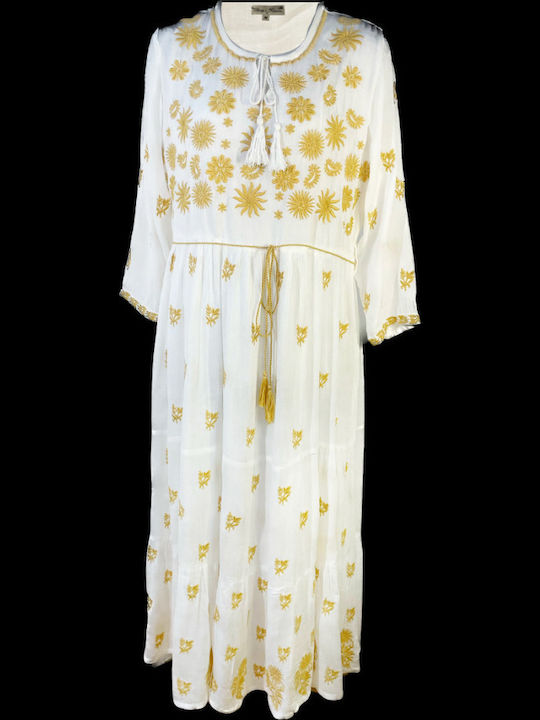 Summer Maxi Dress White Cream