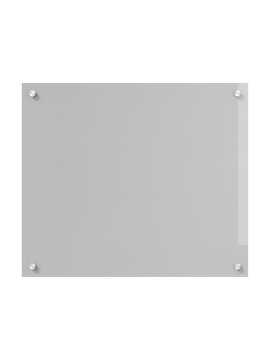 vidaXL Rechteckige Küchenplatte aus Glas Hellgrau 70x60x0,6cm 42001228