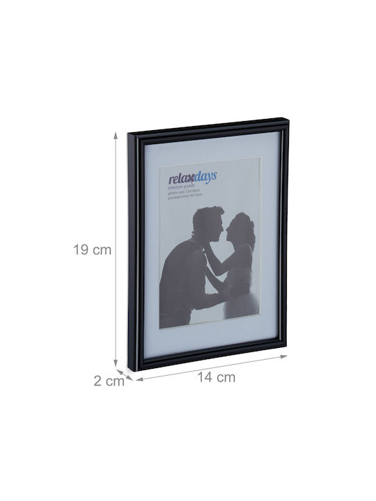 Set of 2 Picture Frames Dimensions 17.5 X 14 X 9.5 Cm Black Relaxdays