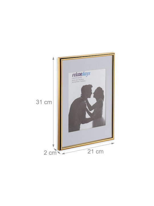 Set 2 Bilderrahmen 20x30 cm Gold Relaxdays