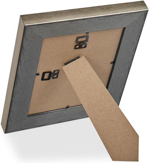 Set 2 Photo Frames Wall Table 13x18 Gold Plastic Glass