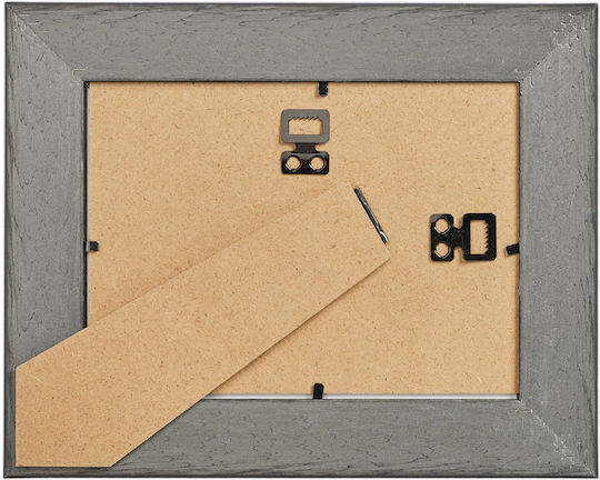 Set 2 Photo Frames Wall Table 13x18 Gold Plastic Glass