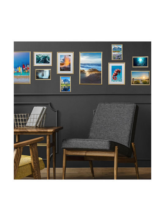 Set 2 A4 Bilderrahmen Gold Relaxdays