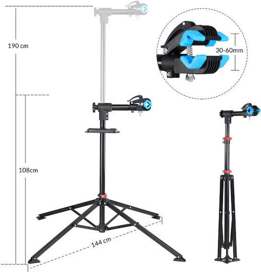 Fahrrad-Aufbewahrungshalterung Monzana Mzh190 Maximale Kapazität 30 kg 360-Grad drehbar Höhenverstellbar 108-190 cm