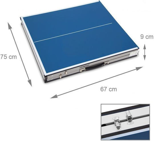 Relaxdays Fileu pentru Ping Pong în culoarea Albastru 10019102