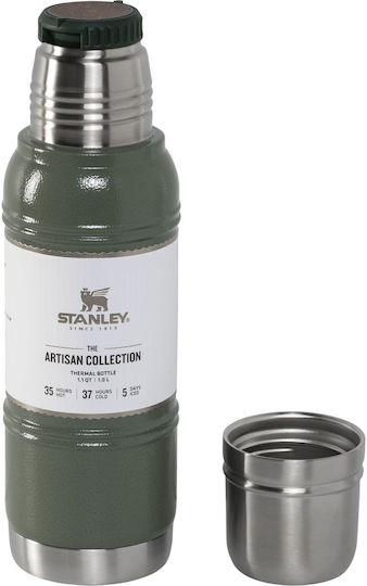 Stanley Artisan Μπουκάλι Θερμός Ανοξείδωτο BPA Free 1lt Πράσινο