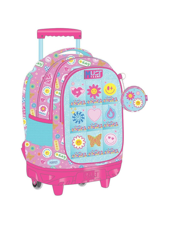 Must Team Ghiozdan Școlar Troler Școală Primară Multicolor 30 Litri 33 x 20 x 45 cm