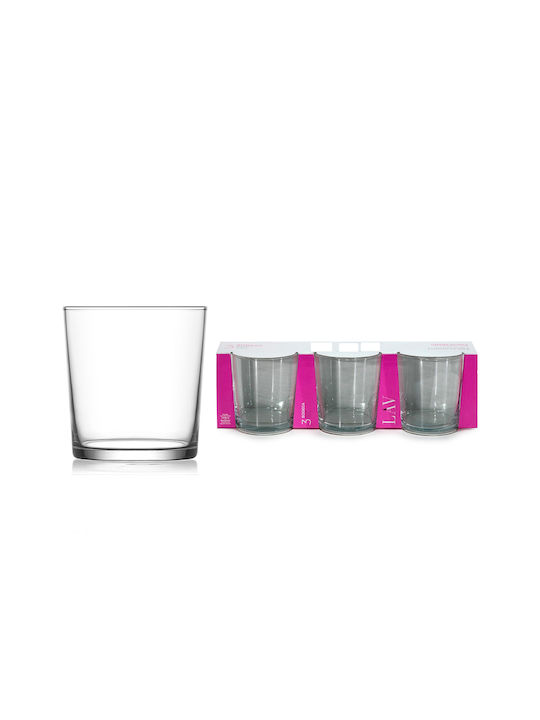 General Trade Set of Glasses Whiskey / Cocktail/Drinking made of Glass 345ml 3pcs