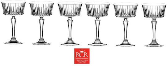 Ready Coupe Set Champagne / Cocktail Crystal Goblet Glasses 260ml 6 Pieces