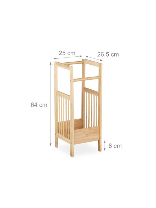 Suport pentru umbrele din bambus Dimensiuni 64 X 25 X 26.5 cm Relaxdays