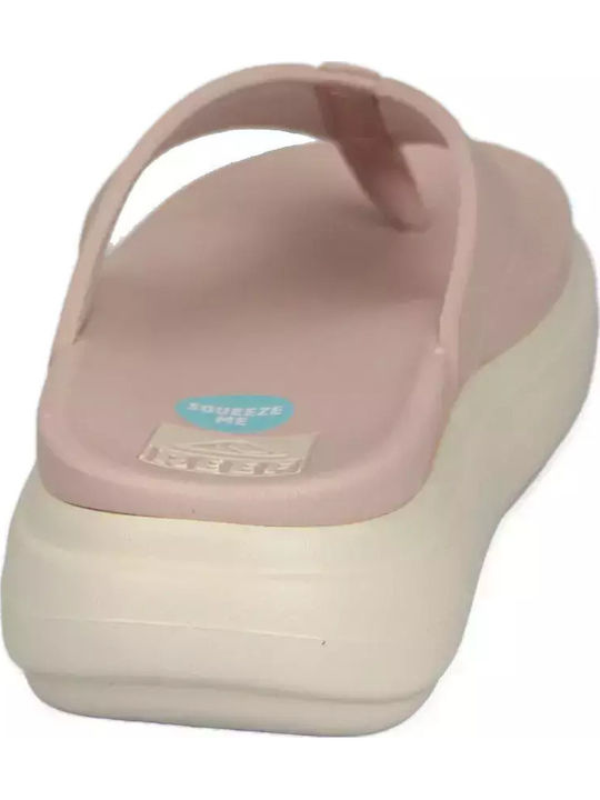 Cushion Bondi Damen Zehentrenner mit Plattformen in Rosa Farbe