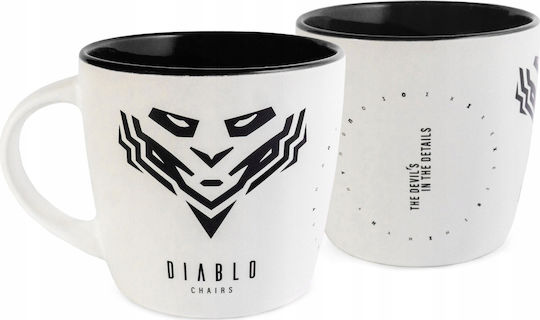 Diablo Becher Keramik Weiß