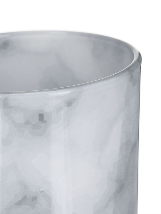 Set of 12 Candle Holders Gray Dimensions 8.5 x 7 cm Relaxdays