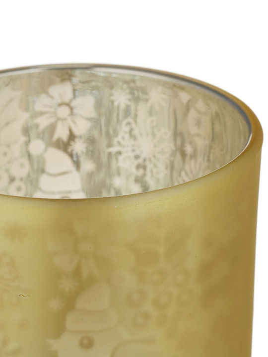Set of 12 Candle Holders in Gold and Silver Dimensions 8.5 Cm Relaxdays