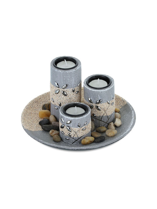 Set 3 Candle Holders Multicolor Dimensions 13.5 X 22 Cm Relaxdays Set 3 Candle Holders Multicolor Dimensions 13.5 X 22 Cm Relaxdays