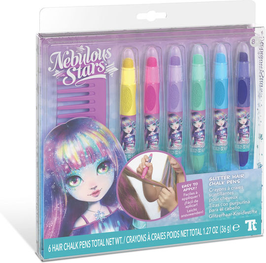 Nebulous Stars 6 Hair Chalk Pens Hairdressing Toy