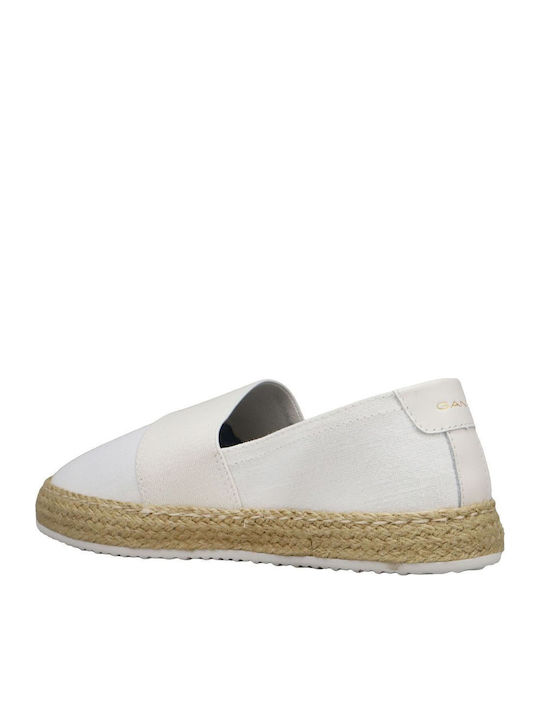 Raffiaville Women's Fabric Espadrilles White