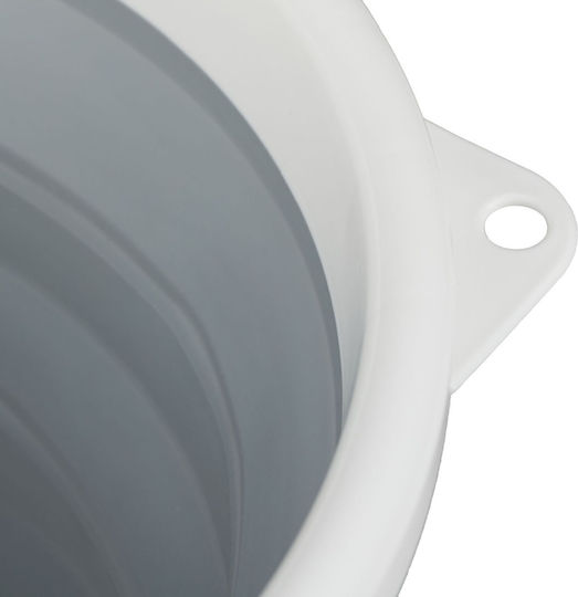 Foldable Bucket 10L Gray Relaxdays