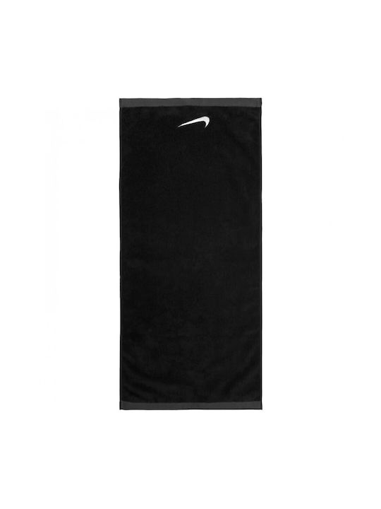 Nike Fundamental Покривка за фитнес Зала 100% памук Черен 36x81см Nike Fundamental Покривка за фитнес Зала 100% памук Черен 36x81см
