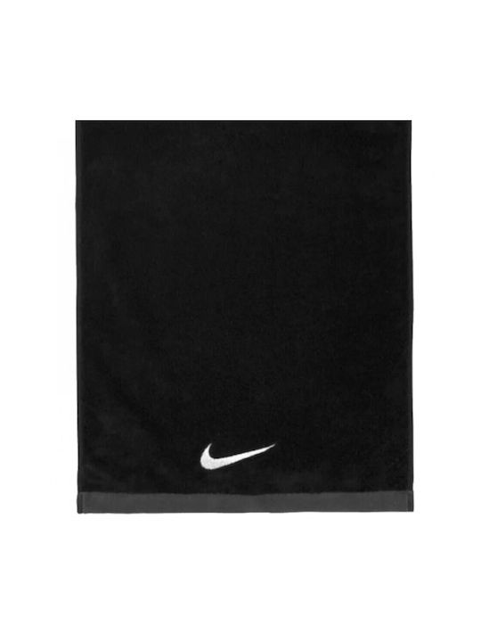 Nike Fundamental Πετσέτα Γυμναστηρίου Βαμβακερή Μαύρη 36x81cm