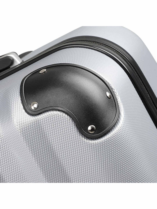 Куфар Monzana Cabin Trolley Baseline 33.5 X 20 X 50 см 4 колела 360-градусово въртене ABS сребрист Куфар Monzana Cabin Trolley Baseline 33.5 X 20 X 50 см 4 колела 360-градусово въртене ABS сребрист