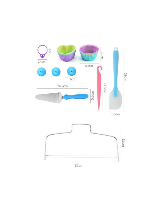 Set Konditoreiwerkzeuge aus Silikon 110Stück