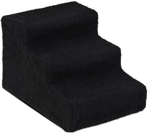 3-stufige Hundetreppe Relaxdays 30 x 35 x 45 cm Schwarz