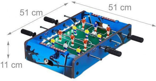 Relaxdays Mini Masă de Fotbal Copii LED-uri 11 x 51 x 51 cm