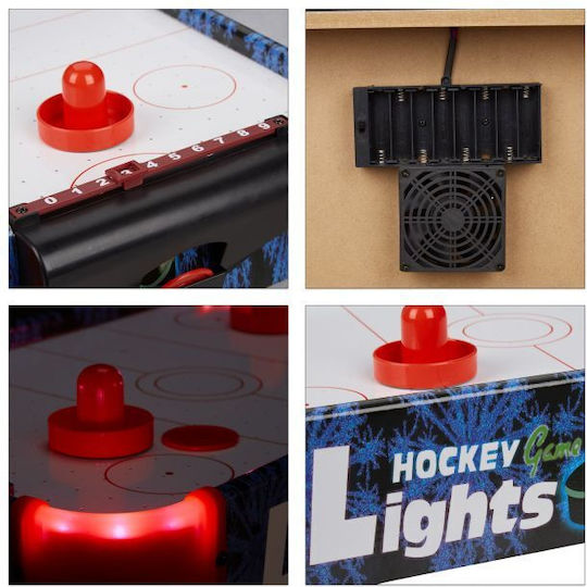 Relaxdays Air Hockey Table Led Multicolor 10 X 31 X 57 Cm