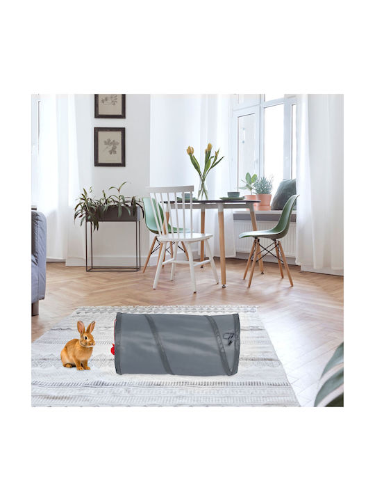 Cat Play Tunnel Relaxdays Foldable 48cm X 25cm Gray