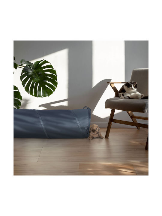 Cat Play Tunnel Relaxdays Gray Foldable Dimensions 88 x 25 cm