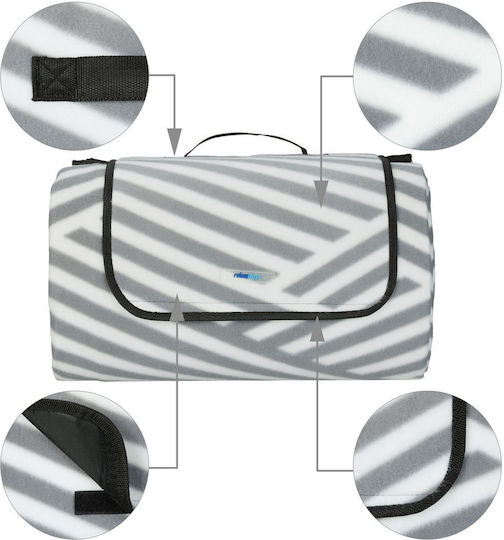 Relaxdays Picnic Blanket 300x300cm in White Color