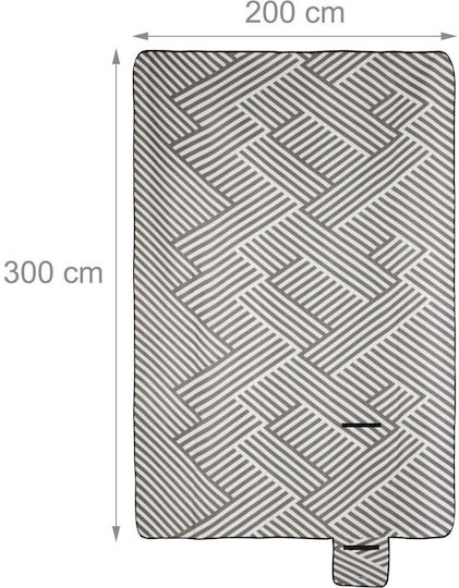 Relaxdays Picnic Blanket 300x300cm in White Color