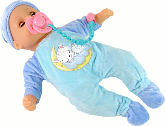 Baby Doll Bear Pacifier Sliniacz Blue Pajama Kitten 12404